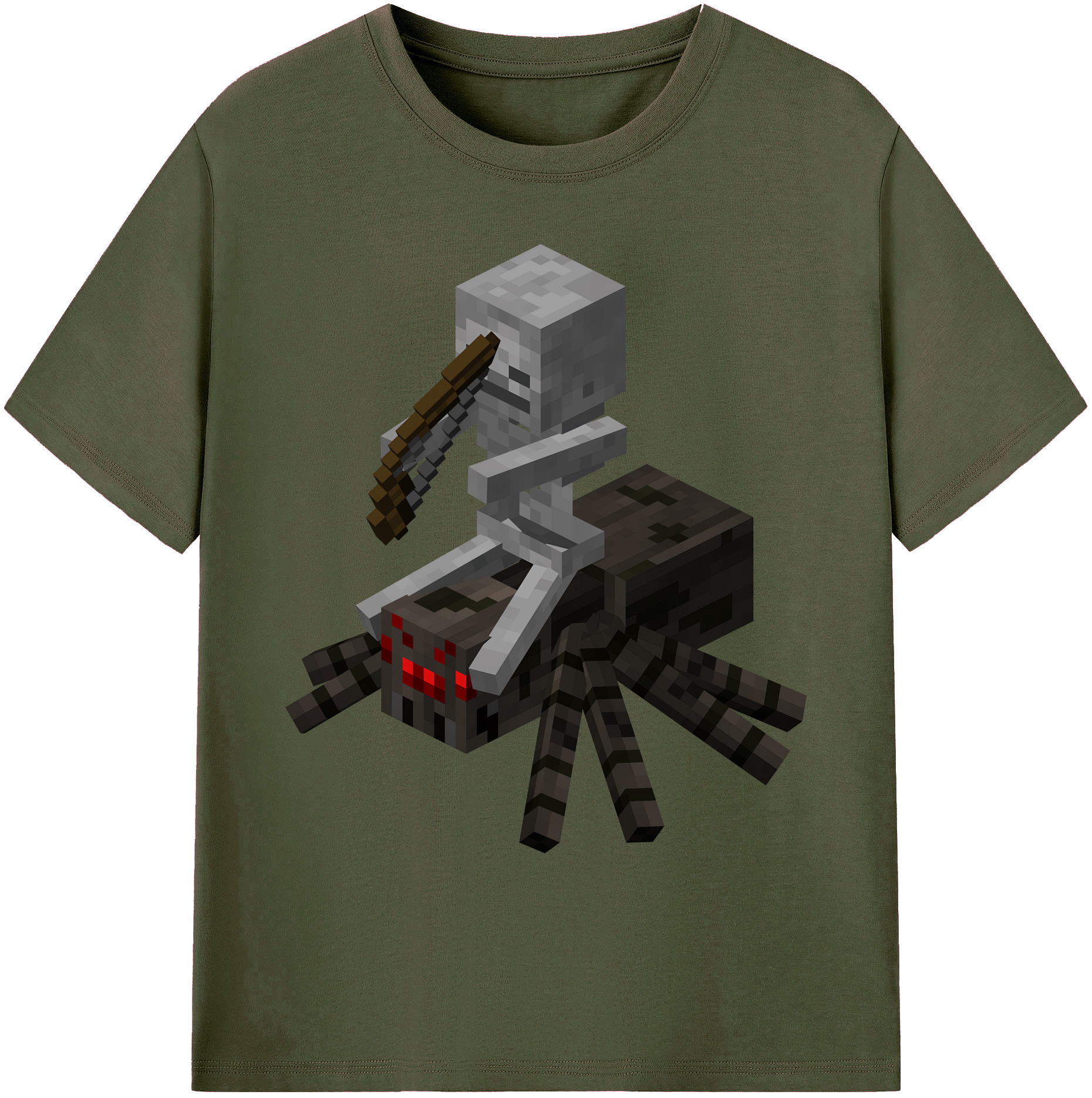（画像用） マインクラフト ブロックの世界 Minecraft MC Block world 綿100％ メンズ半袖Tシャツ｜肌触りやわらか＆通気性